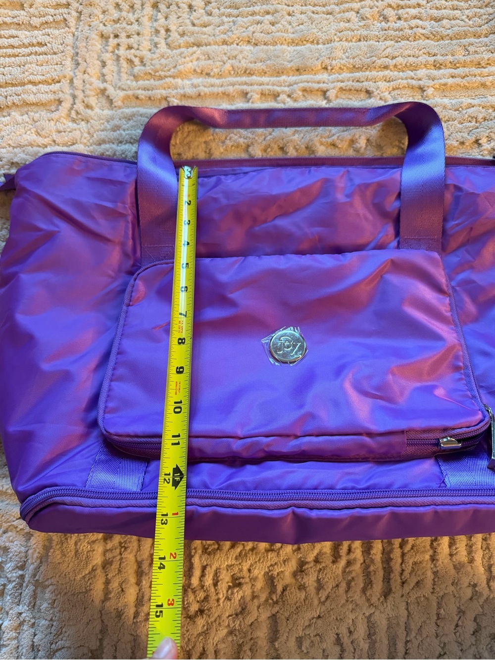 Purple Nylon Tote Bag - Picture 6 of 7